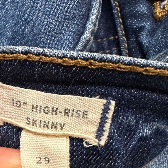 Madewell Women's 10" High Rise Skinny Jeans Size 29 Style H6319 Drop Hem Edition - Picture 10 of 12